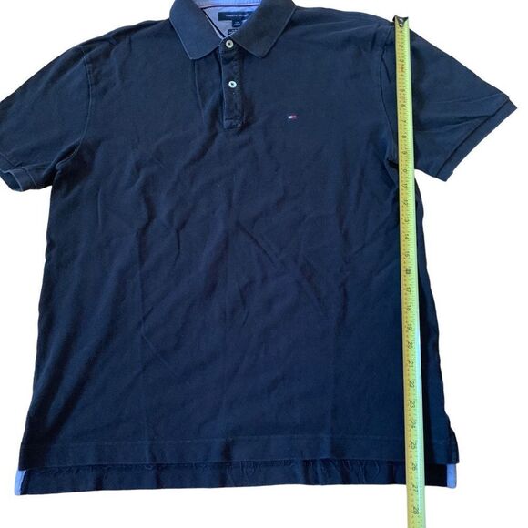 Tommy Hilfiger Black Polo Short Sleeve Size Large - Picture 7 of 7